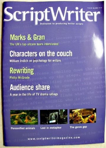 SCRIPTWRITER magazine side cover Issue 22 May 2005