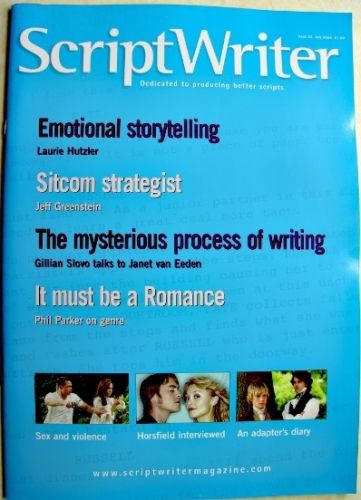SCRIPTWRITER magazine side cover Issue 23 July 2005
