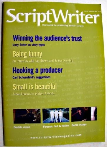 SCRIPTWRITER magazine side cover Issue 24 September 2005
