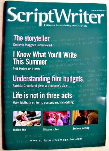 SCRIPTWRITER magazine side cover Issue 28 May 2006