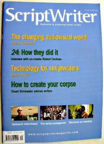 SCRIPTWRITER magazine side cover Issue 29 July 2006