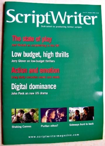 SCRIPTWRITER magazine side cover Issue 31 November 2006