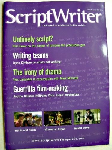 SCRIPTWRITER magazine side cover Issue 32 January 2007