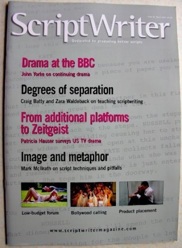 SCRIPTWRITER magazine side cover Issue 33 March 2007
