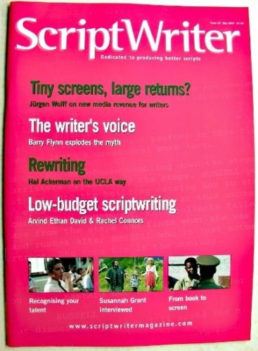 SCRIPTWRITER magazine side cover Issue 34 May 2007