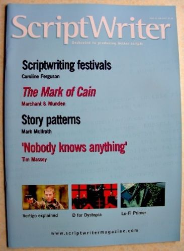 SCRIPTWRITER magazine side cover Issue 35 July 2007