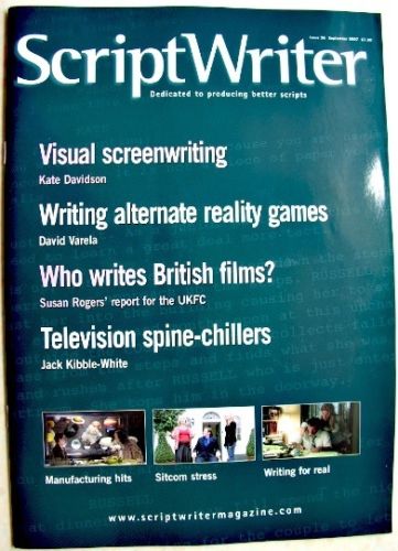 SCRIPTWRITER magazine side cover Issue 36 September 2007