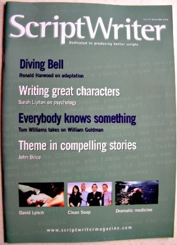 SCRIPTWRITER magazine side cover Issue 39 March 2008