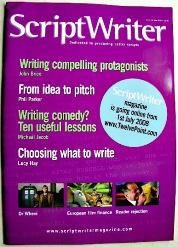 SCRIPTWRITER magazine side cover Issue 40 May 2008