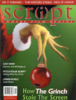 SCRIPT magazine side cover Issue 24 November/December 2000