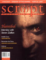 SCRIPT magazine side cover Issue 25 January/February 2001