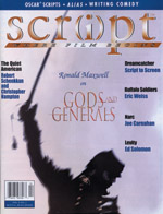 SCRIPT magazine side cover Issue 38 March/April 2003