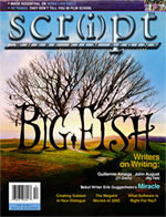 SCRIPT magazine side cover Issue 43 January/February 2004
