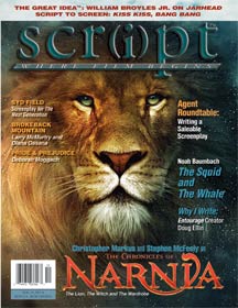 SCRIPT magazine side cover Issue 54 November/December 2005