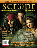 SCRIPT magazine side cover Issue 58 July/August 2006