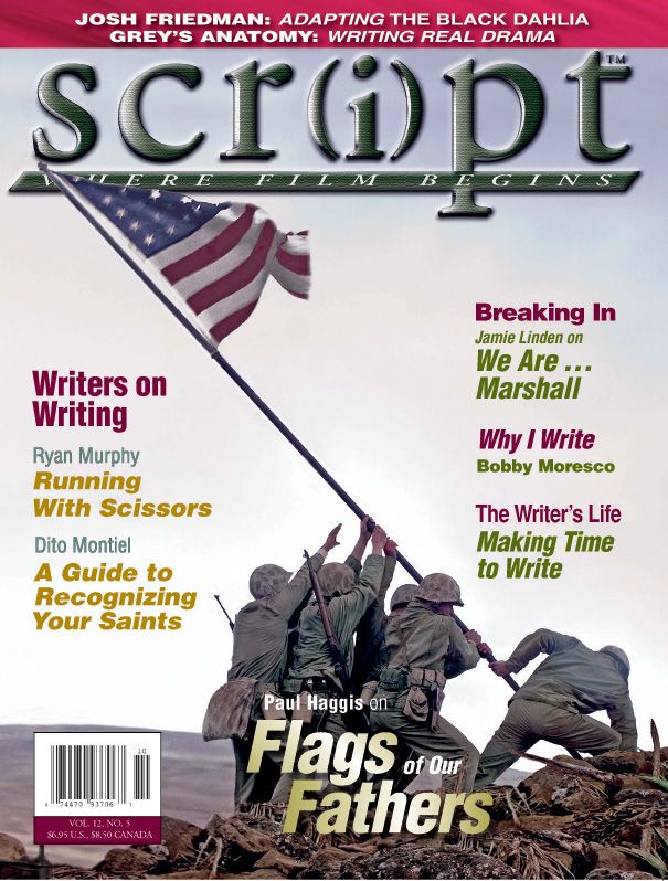 SCRIPT magazine side cover Issue 59 September/October 2006