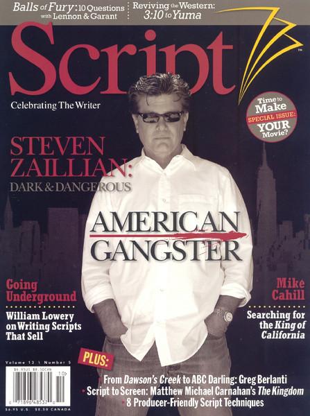 SCRIPT magazine side cover Issue 65 September/October 2007