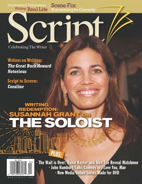 SCRIPT magazine side cover Issue 74 March/April 2009