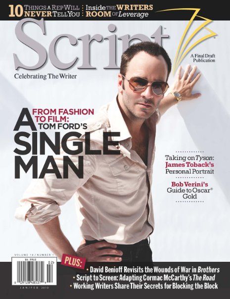 SCRIPT magazine side cover Issue 79 January/February 2010