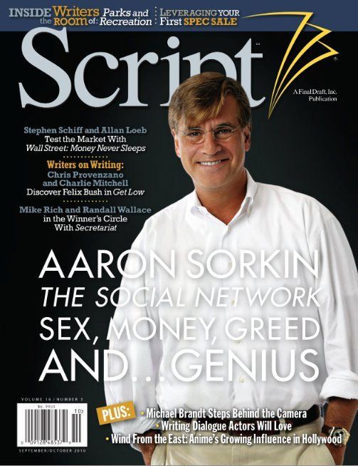 SCRIPT magazine side cover Issue 83 September/October 2010