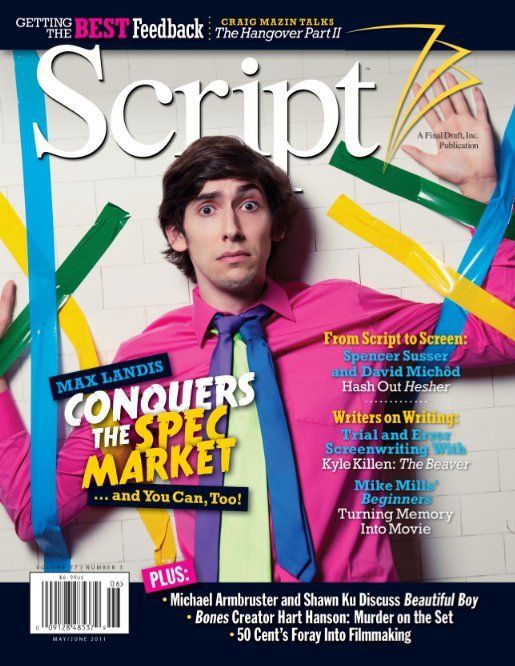 SCRIPT magazine side cover Issue 87 May/June 2011