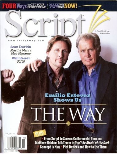 SCRIPT magazine side cover Issue 89 September/October 2011