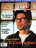 SCRIPT magazine side cover Issue 13 January/February 1999