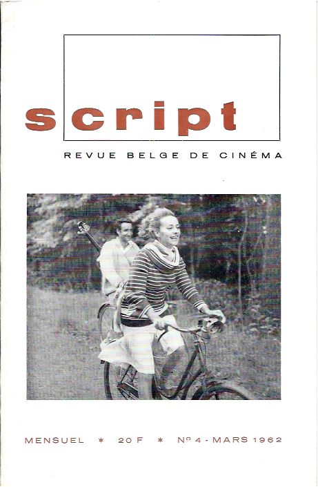 SCRIPT (BE) magazine side cover Issue 4 March 1962