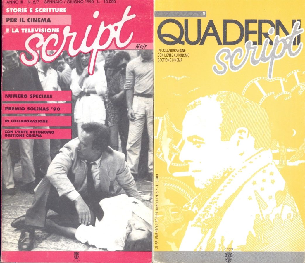 SCRIPT (It) magazine side cover Issue 6/7 January/June 1990