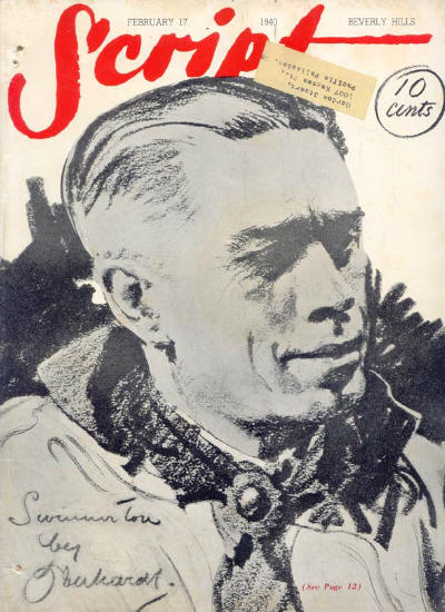 ROB WAGNERS SCRIPT magazine side cover 17 February 1940