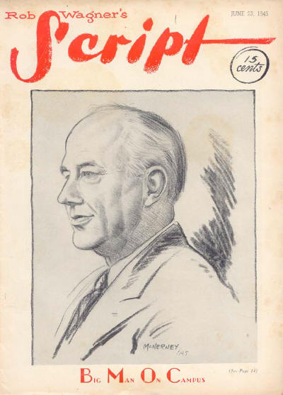 ROB WAGNERS SCRIPT magazine side cover 23 June 1945