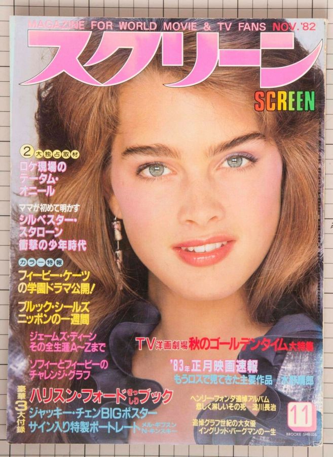 SCREEN (Jp) magazine side cover November 1982