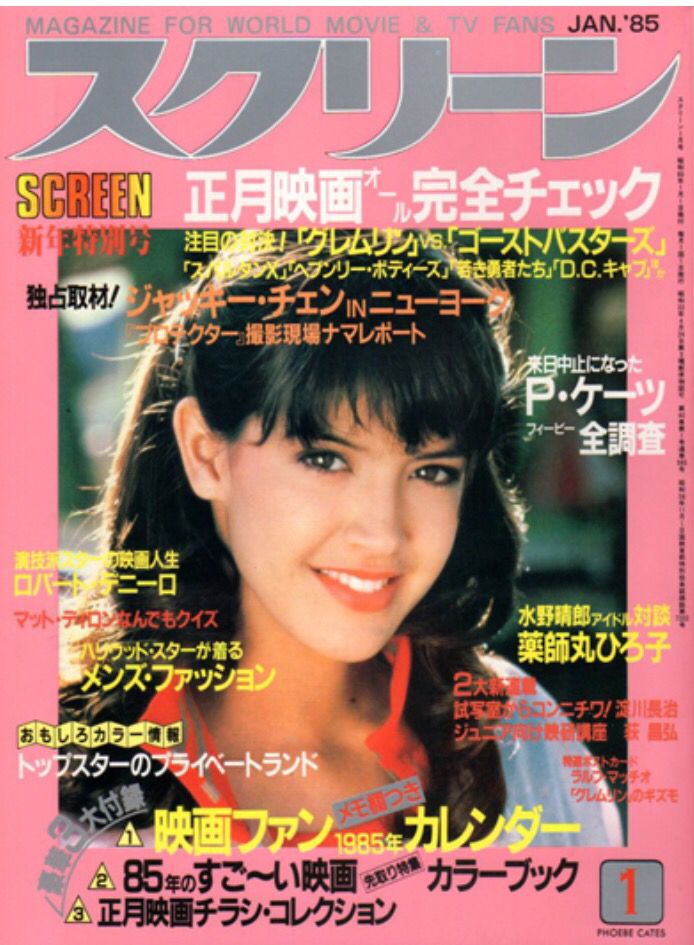 SCREEN (Jp) magazine side cover January 1985