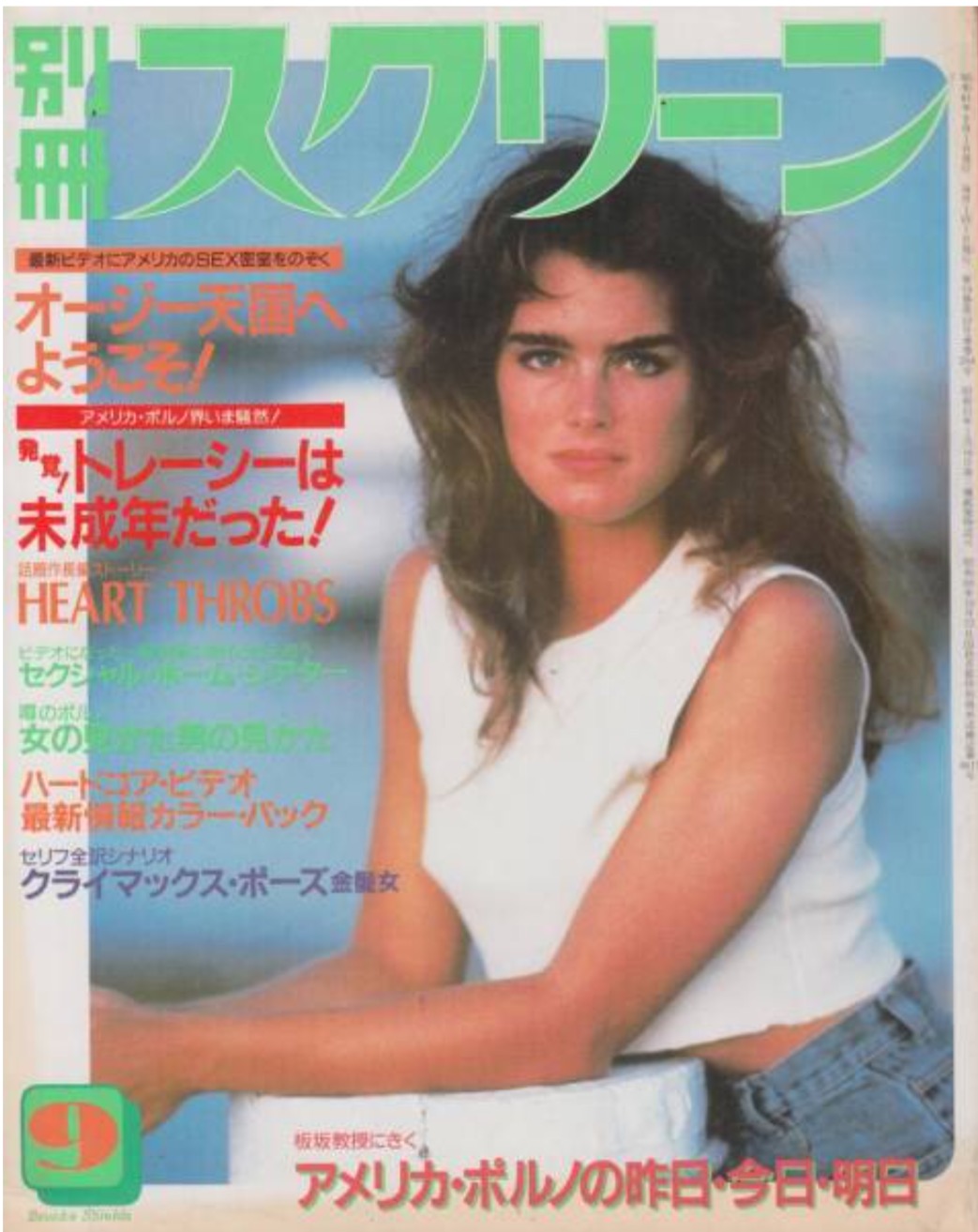 SCREEN (Jp) magazine side cover September 1986