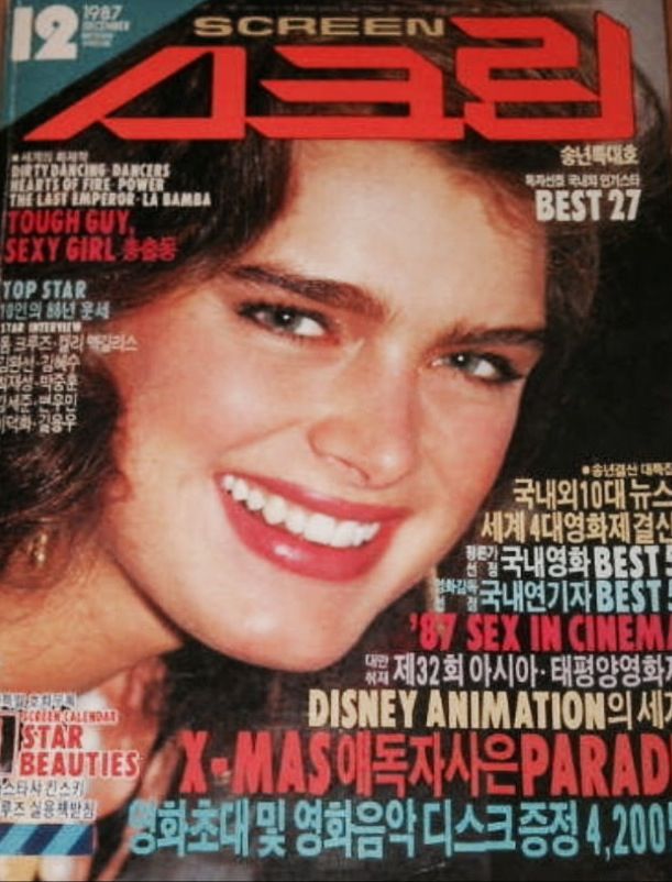 SCREEN (Jp) magazine side cover December 1987