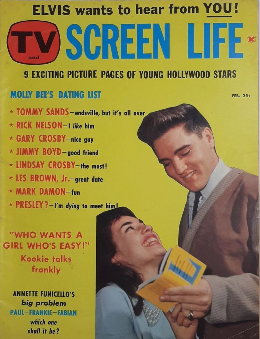 SCREEN LIFE magazine side cover  February 1960