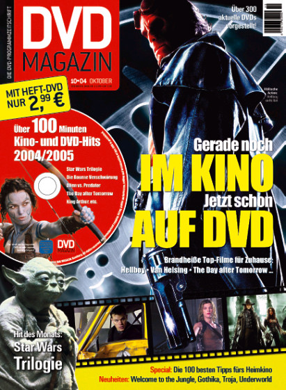 SCREEN BLURAY DVD magazine side cover October 2004