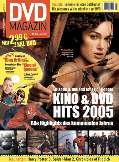 SCREEN BLURAY DVD magazine side cover January 2005