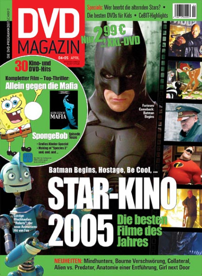SCREEN BLURAY DVD magazine side cover April 2005