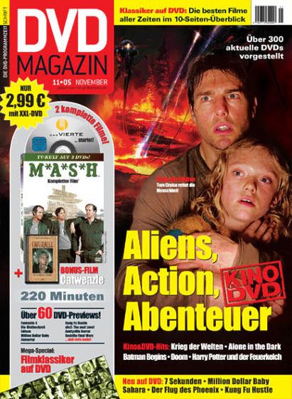 SCREEN BLURAY DVD magazine side cover November 2005