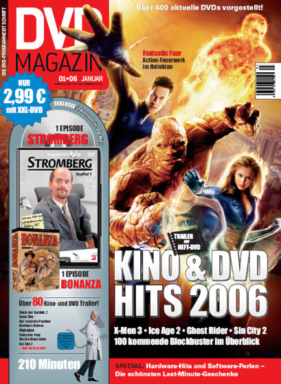 SCREEN BLURAY DVD magazine side cover January 2006