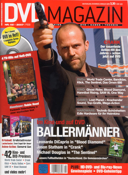 SCREEN BLURAY DVD magazine side cover February 2007