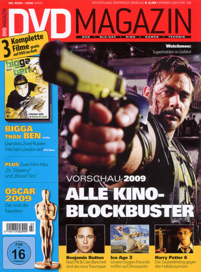 SCREEN BLURAY DVD magazine side cover March 2009