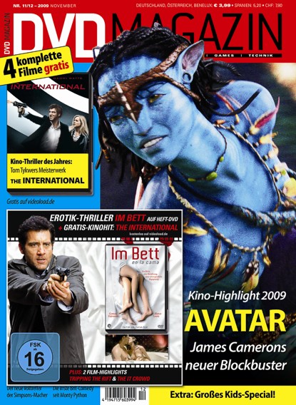SCREEN BLURAY DVD magazine side cover November 2009