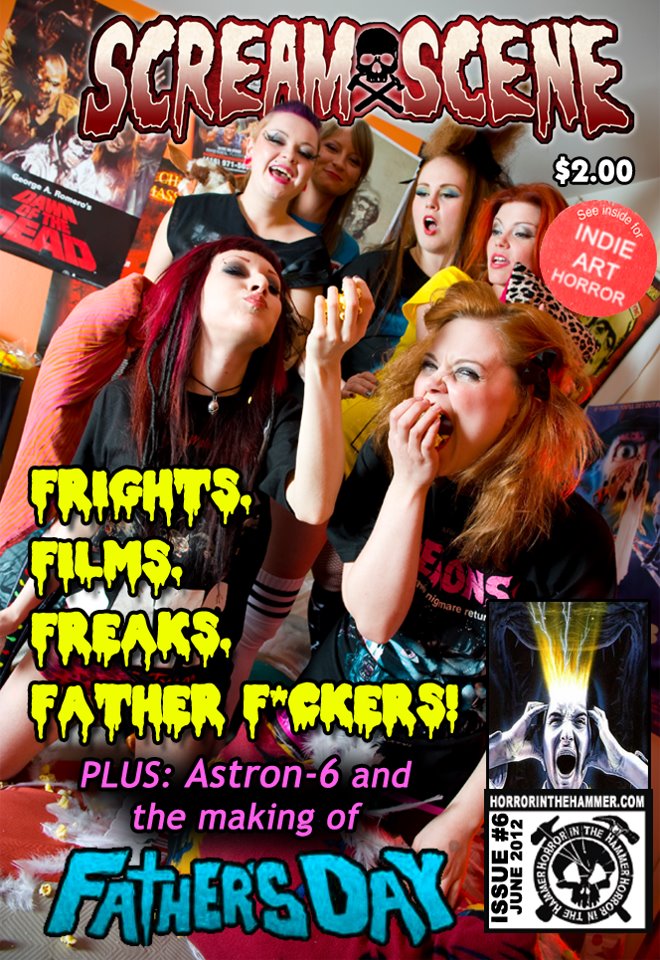 SCREAM SCENE magazine side cover Issue 6 June 2012