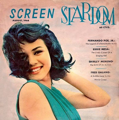 SCREEN STARDOM magazine side cover August 1964