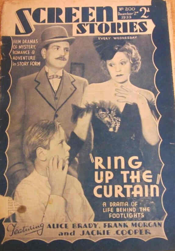 SCREEN STORIES (UK-30s) magazine side cover Issue 200 2 December 1933