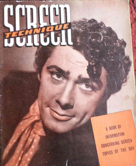 SCREEN TECHNIQUE magazine side cover   1947