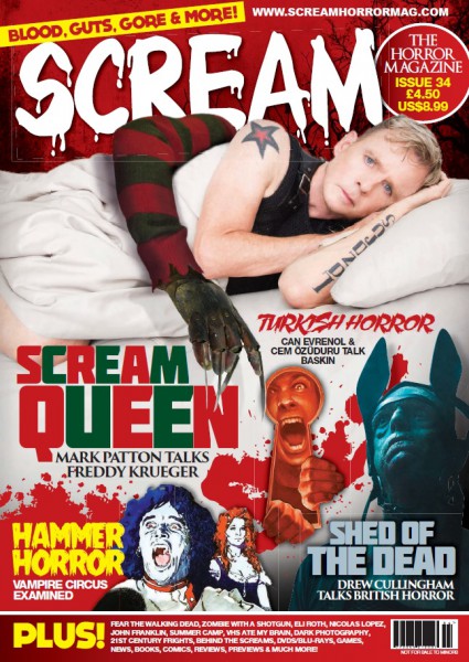 SCREAM magazine side cover Issue 34 January/February 2016