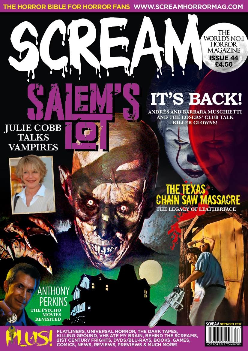 SCREAM magazine side cover Issue 44 September/October 2017